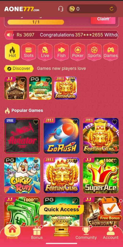 Aone777 Game